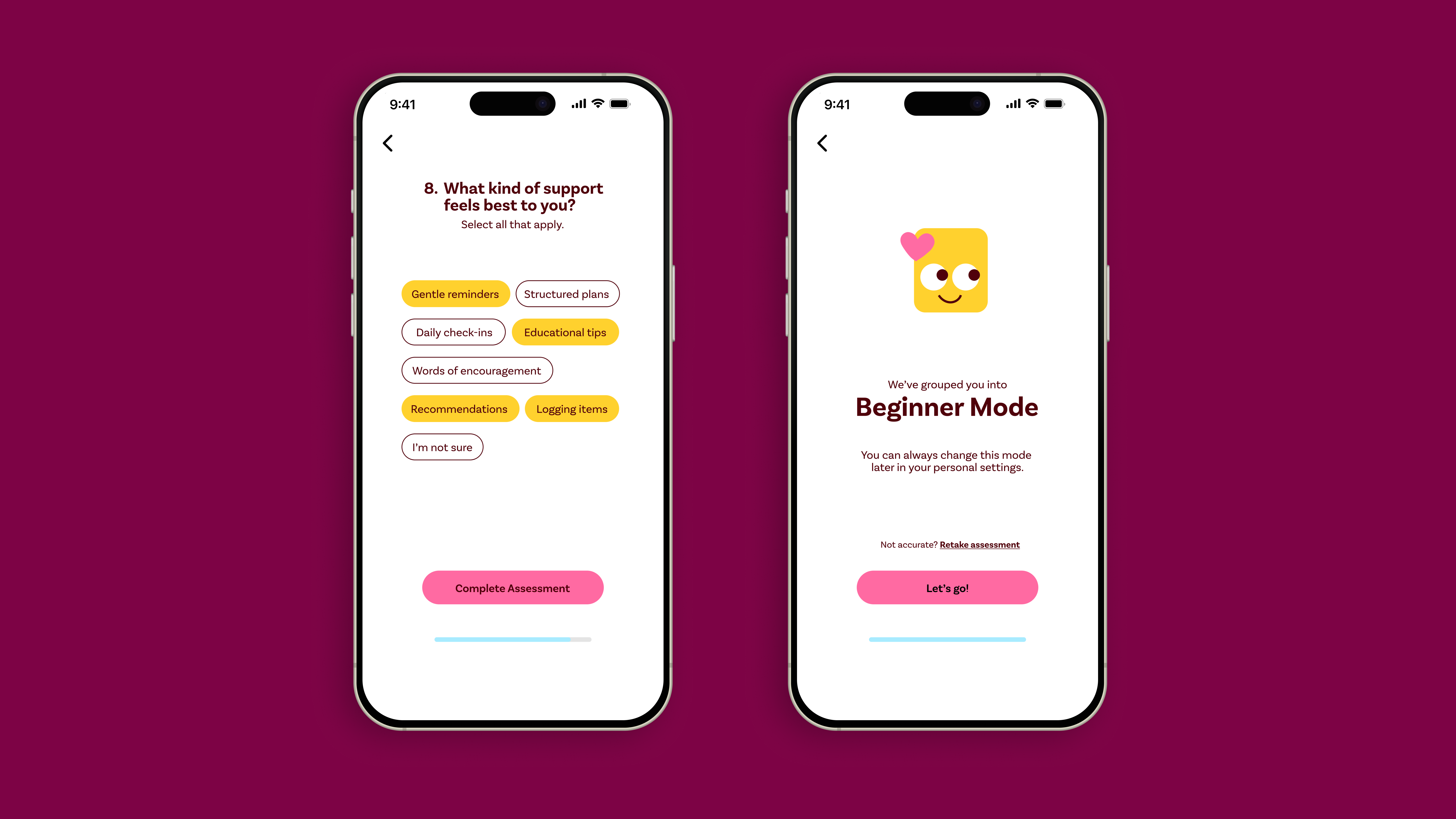 image showing onboarding process screens