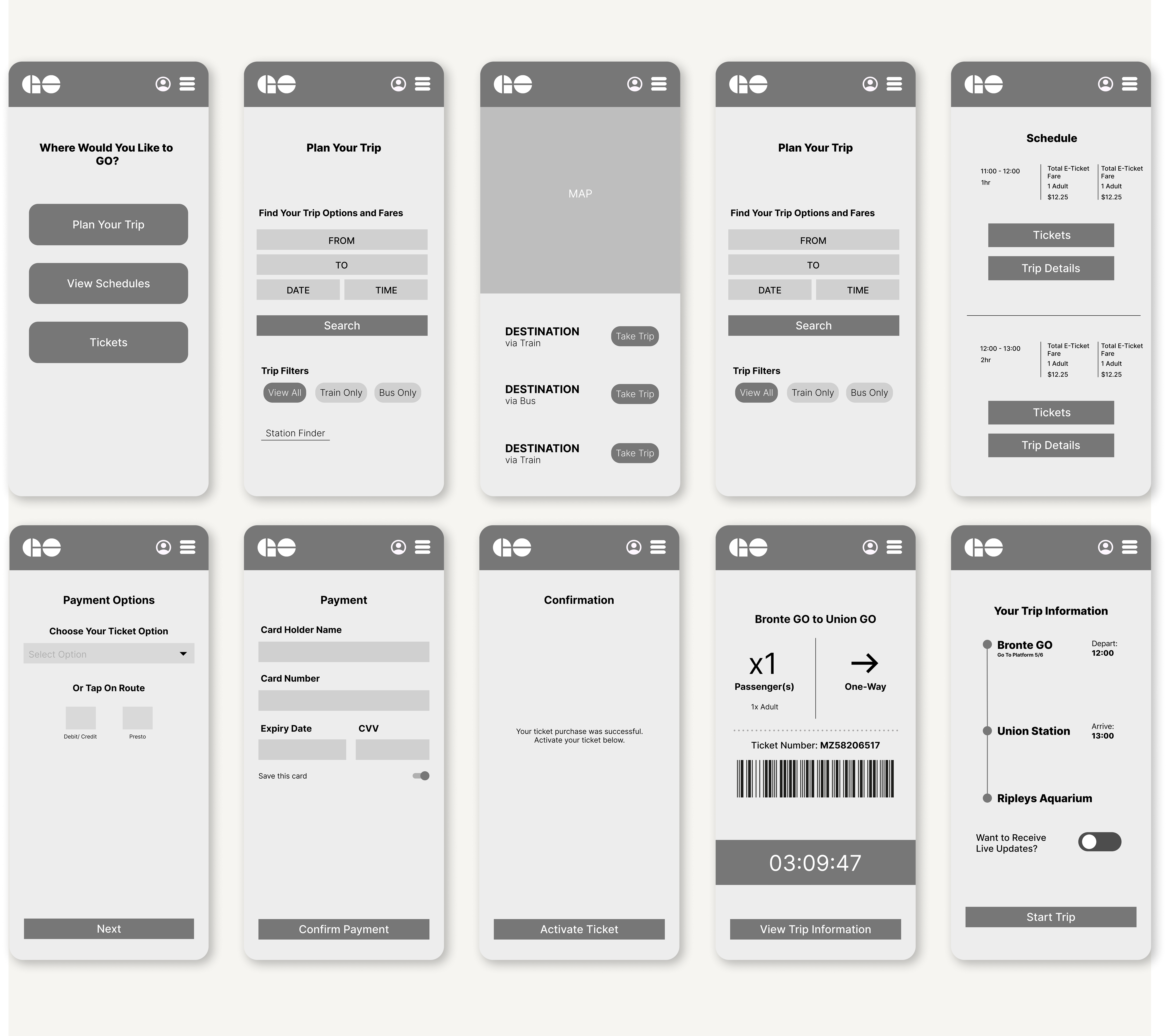 low fidelity wireframes