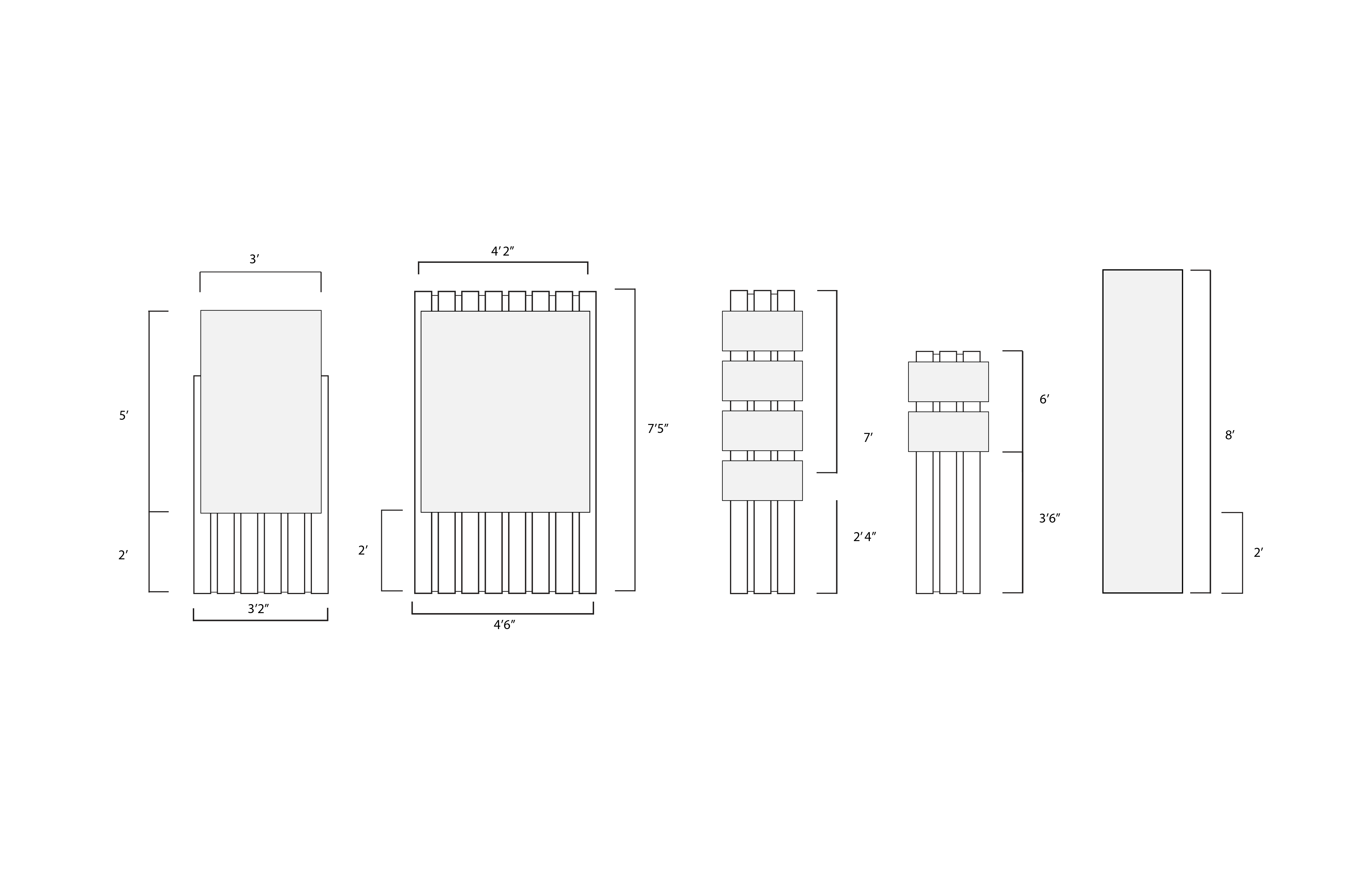 image showing scaled drawings of signs
